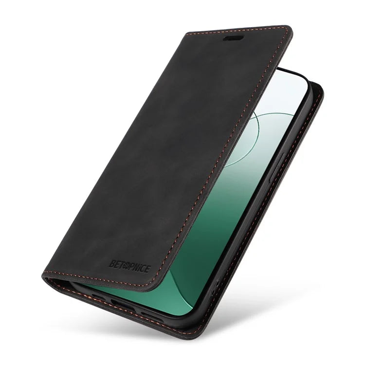 BETOPNICE 003 for Xiaomi 14 Case RFID Blocking Book Style Phone Stand Cover