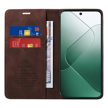 BETOPNICE 003 for Xiaomi 14 Case RFID Blocking Book Style Phone Stand Cover