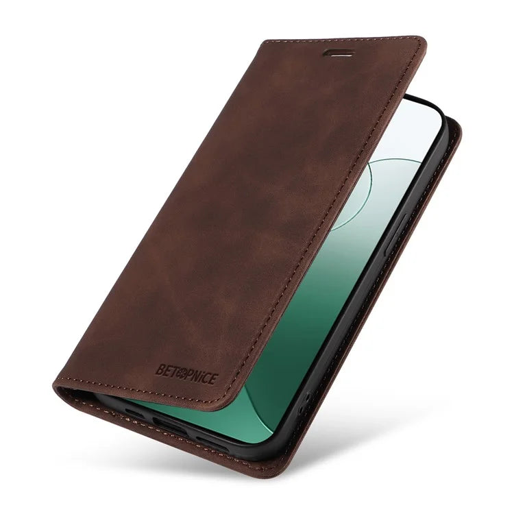 BETOPNICE 003 for Xiaomi 14 Case RFID Blocking Book Style Phone Stand Cover