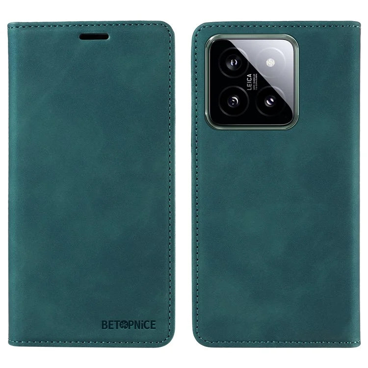 BETOPNICE 003 for Xiaomi 14 Case RFID Blocking Book Style Phone Stand Cover