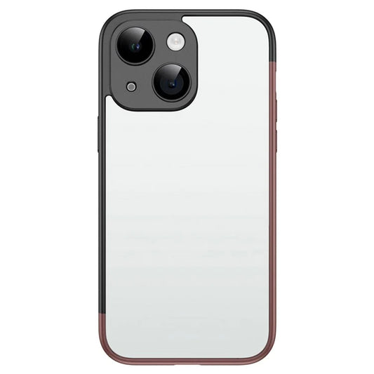 VOERO Ultra Slim Phone Cover for iPhone 13 6.1 inch Case Hard PC Phone Shell with PC Lens Film / Khaki