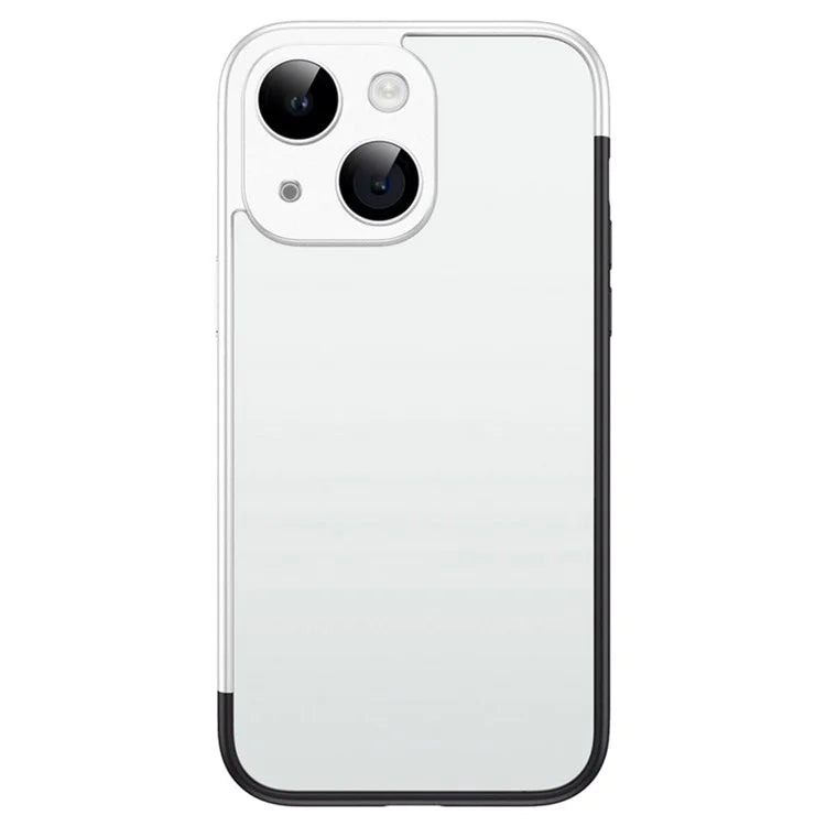 VOERO Shockproof Cover for iPhone 15 Plus Case Hard PC Phone Protector with PC Lens Film / Black