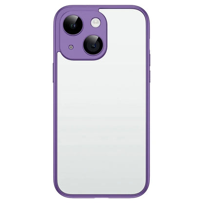 VOERO For iPhone 14 Plus Hard PC Case Anti-Drop Protective Phone Cover with PC Lens Film