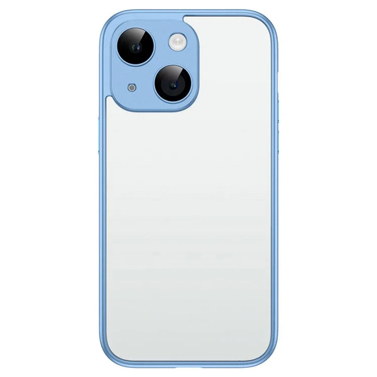 VOERO For iPhone 14 Plus Hard PC Case Anti-Drop Protective Phone Cover with PC Lens Film