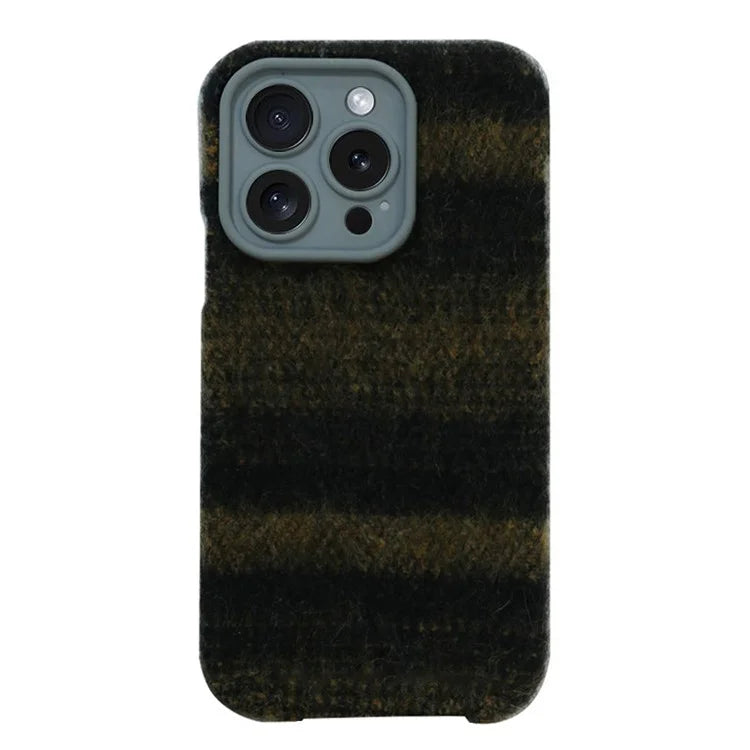 For iPhone 15 Pro Max Case Anti-Drop Lens Frame TPU+Cloth Phone Protector