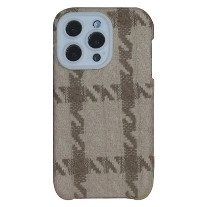 For iPhone 15 Pro Max Case Anti-Drop Lens Frame TPU+Cloth Phone Protector