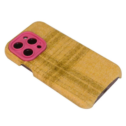 For iPhone 15 Pro Max Case Anti-Drop Lens Frame TPU+Cloth Phone Protector
