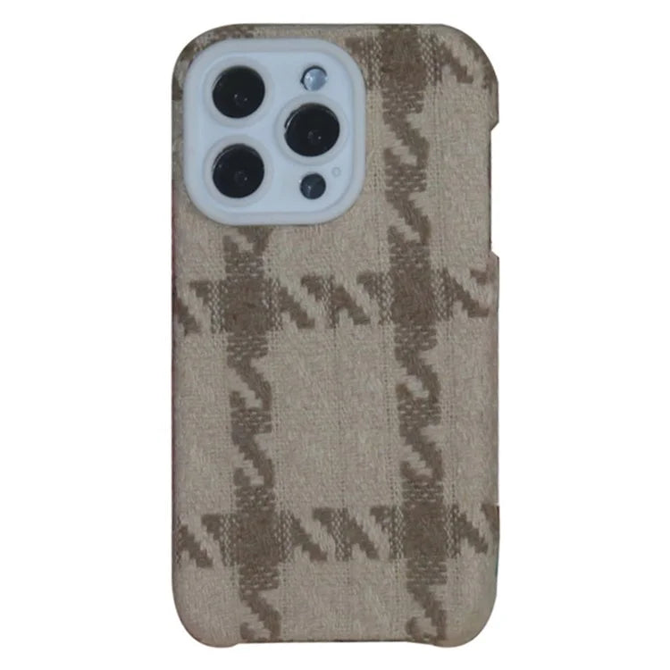 For iPhone 14 Pro Case Shockproof TPU+Cloth Phone Case with Lens Frame
