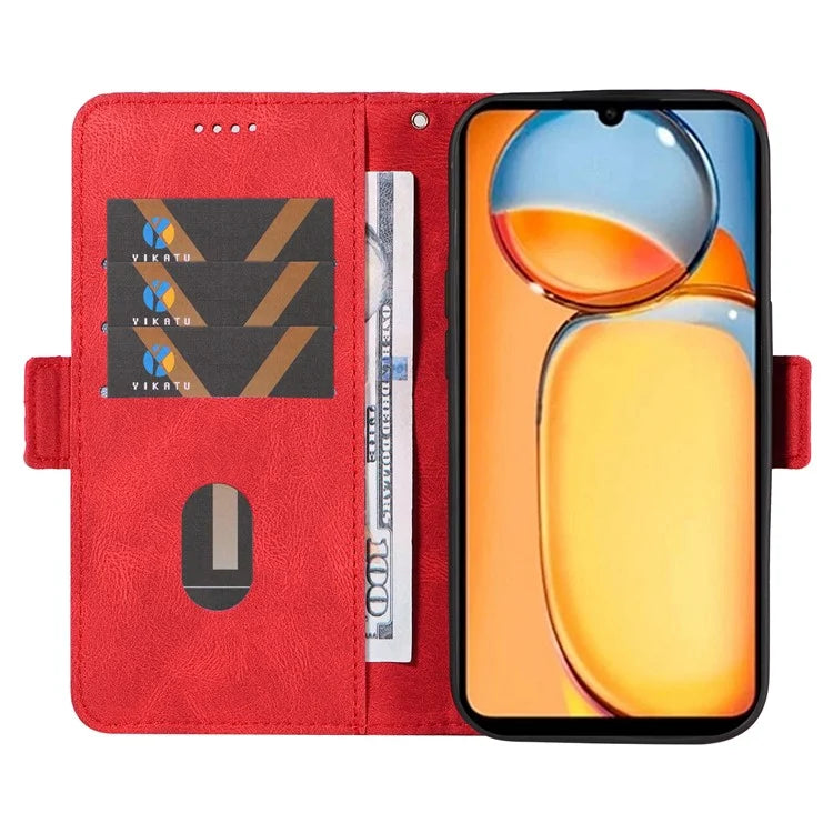 For Xiaomi Redmi 13C 4G / Poco C65 4G Case Imprinted Phone Leather Wallet Protective Cover