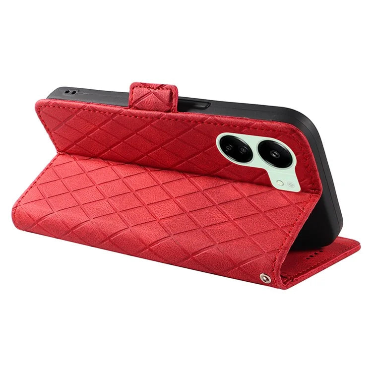 For Xiaomi Redmi 13C 4G / Poco C65 4G Case Imprinted Phone Leather Wallet Protective Cover