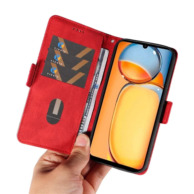 For Xiaomi Redmi 13C 4G / Poco C65 4G Case Imprinted Phone Leather Wallet Protective Cover