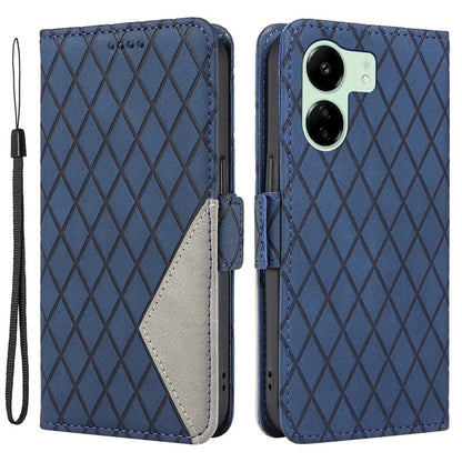 For Xiaomi Redmi 13C 4G / Poco C65 4G Case Imprinted Phone Leather Wallet Protective Cover