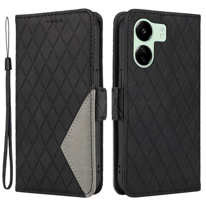 For Xiaomi Redmi 13C 4G / Poco C65 4G Case Imprinted Phone Leather Wallet Protective Cover
