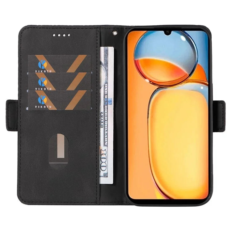 For Xiaomi Redmi 13C 4G / Poco C65 4G Case Imprinted Phone Leather Wallet Protective Cover