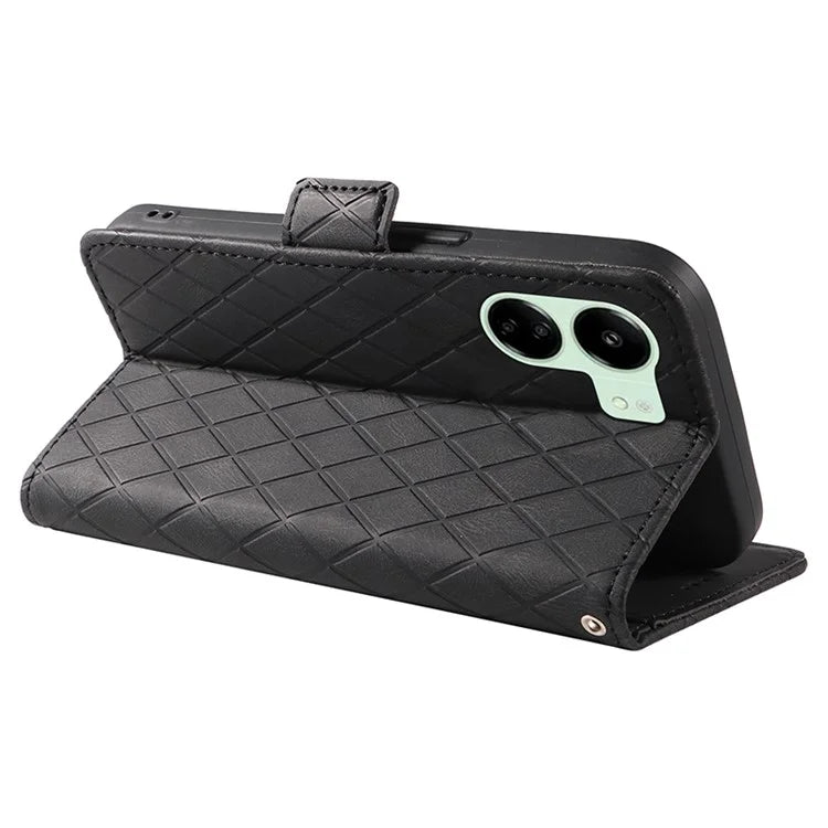 For Xiaomi Redmi 13C 4G / Poco C65 4G Case Imprinted Phone Leather Wallet Protective Cover