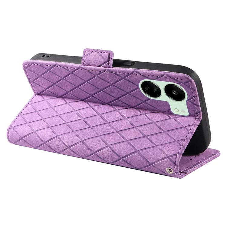 For Xiaomi Redmi 13C 4G / Poco C65 4G Case Imprinted Phone Leather Wallet Protective Cover