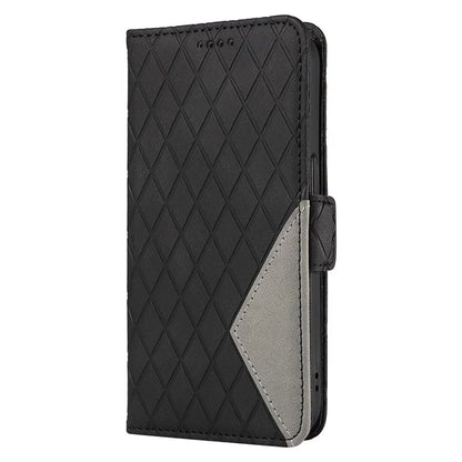 For Xiaomi 14 Pro Case Rhombus Imprinted Leather Flip Phone Protective Cover