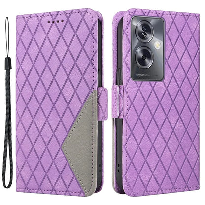 For Oppo A79 5G / A2 5G Case Imprinted Leather Protective Wallet Stand Phone Cover