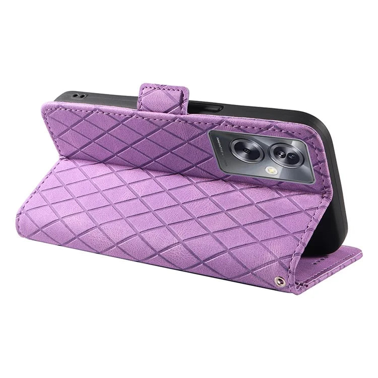 For Oppo A79 5G / A2 5G Case Imprinted Leather Protective Wallet Stand Phone Cover