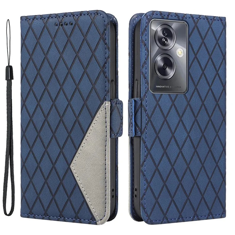 For Oppo A79 5G / A2 5G Case Imprinted Leather Protective Wallet Stand Phone Cover
