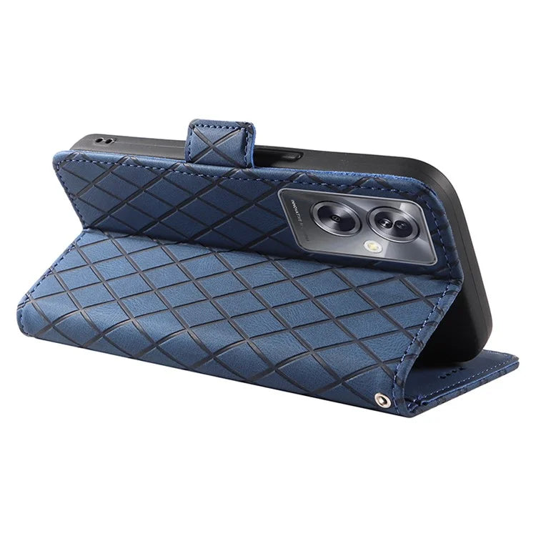 For Oppo A79 5G / A2 5G Case Imprinted Leather Protective Wallet Stand Phone Cover