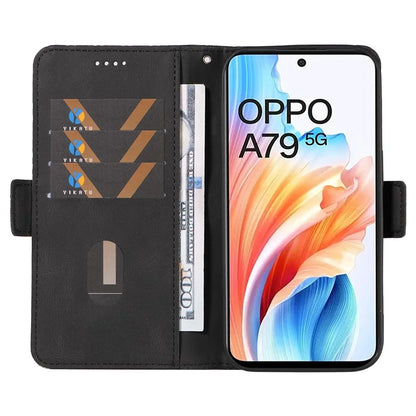 For Oppo A79 5G / A2 5G Case Imprinted Leather Protective Wallet Stand Phone Cover