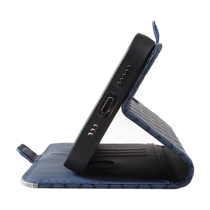 For Xiaomi 14 Case Rhombus Imprinted Leather Wallet Phone Stand Cover