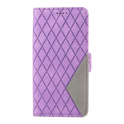 For Xiaomi 14 Case Rhombus Imprinted Leather Wallet Phone Stand Cover