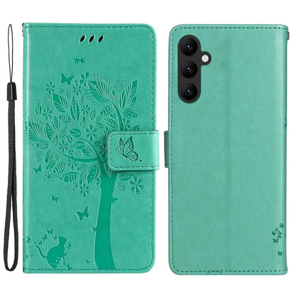 KT Imprinting Flower Series-3 for Samsung Galaxy A25 5G (Global) (161.0 x 76.5 x 8.3mm) Phone Case Magnetic Phone Cover Wallet