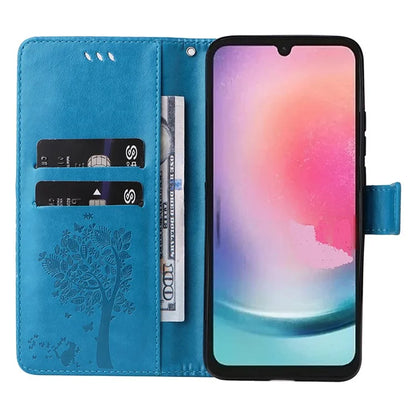 KT Imprinting Flower Series-3 for Samsung Galaxy A25 5G (Global) (161.0 x 76.5 x 8.3mm) Phone Case Magnetic Phone Cover Wallet