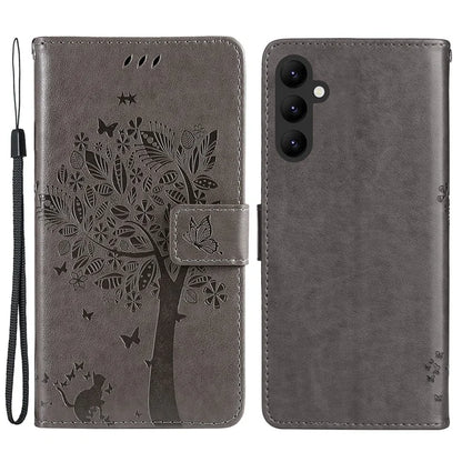 KT Imprinting Flower Series-3 for Samsung Galaxy A25 5G (Global) (161.0 x 76.5 x 8.3mm) Phone Case Magnetic Phone Cover Wallet