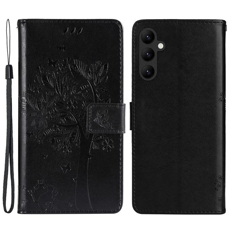 KT Imprinting Flower Series-3 for Samsung Galaxy A25 5G (Global) (161.0 x 76.5 x 8.3mm) Phone Case Magnetic Phone Cover Wallet