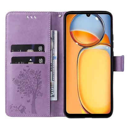 KT Imprinting Flower Series-3 for Xiaomi Redmi 13C 4G / Poco C65 4G Case Imprinted Wallet Phone Cover