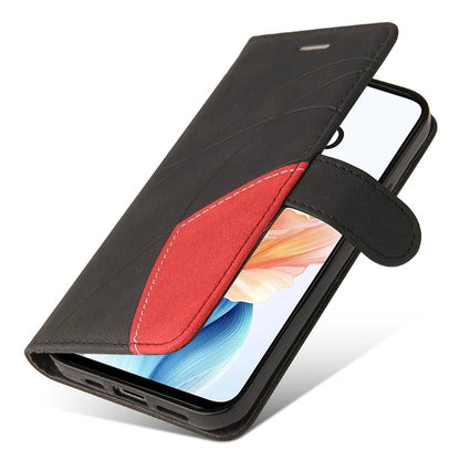 KT Leather Series-1 Phone Shell for Oppo A79 5G / A2 5G Case Splicing PU Leather Wallet Cover