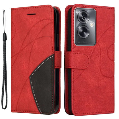 KT Leather Series-1 Phone Shell for Oppo A79 5G / A2 5G Case Splicing PU Leather Wallet Cover