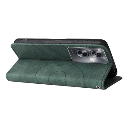 KT Leather Series-1 Phone Shell for Oppo A79 5G / A2 5G Case Splicing PU Leather Wallet Cover