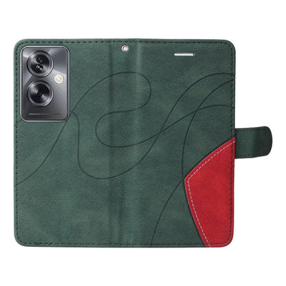 KT Leather Series-1 Phone Shell for Oppo A79 5G / A2 5G Case Splicing PU Leather Wallet Cover