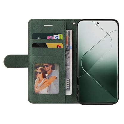 KT Leather Series-1 Phone Shell for Xiaomi 14 Pro Case Splicing PU Leather Shockproof Cover