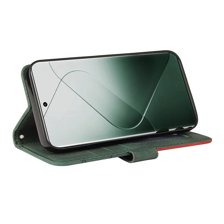 KT Leather Series-1 Phone Shell for Xiaomi 14 Pro Case Splicing PU Leather Shockproof Cover