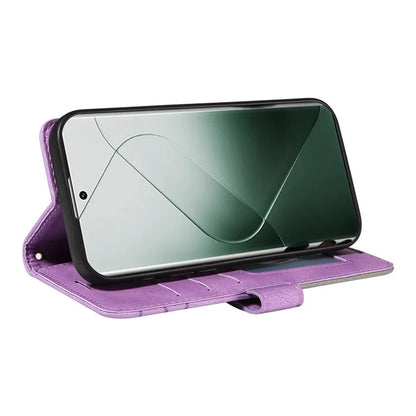 KT Leather Series-1 Phone Shell for Xiaomi 14 Pro Case Splicing PU Leather Shockproof Cover