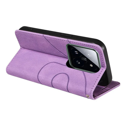 KT Leather Series-1 Phone Shell for Xiaomi 14 Pro Case Splicing PU Leather Shockproof Cover
