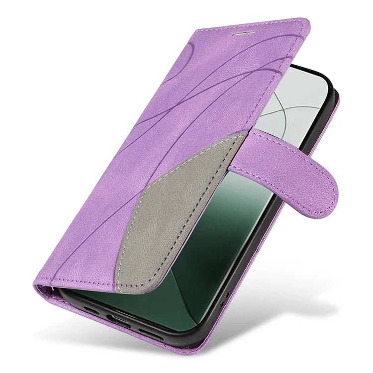 KT Leather Series-1 Phone Shell for Xiaomi 14 Pro Case Splicing PU Leather Shockproof Cover