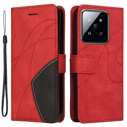 KT Leather Series-1 Phone Shell for Xiaomi 14 Pro Case Splicing PU Leather Shockproof Cover
