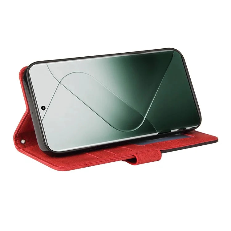 KT Leather Series-1 Phone Shell for Xiaomi 14 Pro Case Splicing PU Leather Shockproof Cover