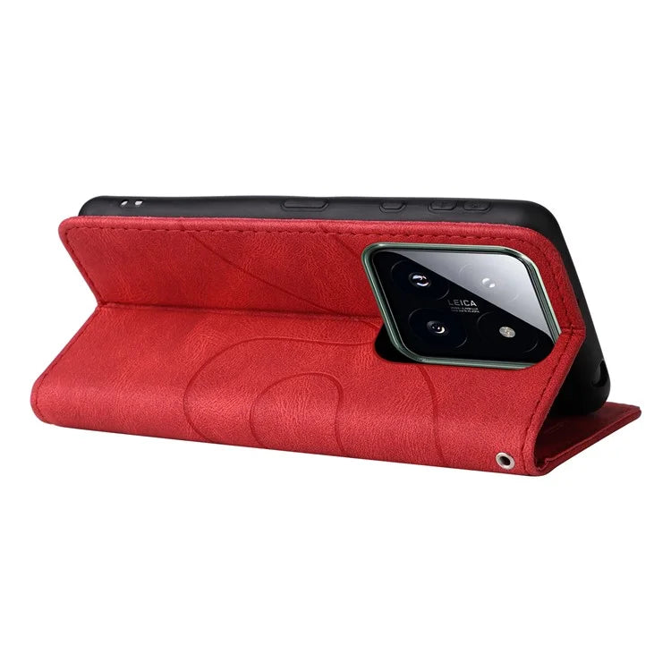 KT Leather Series-1 Phone Shell for Xiaomi 14 Pro Case Splicing PU Leather Shockproof Cover