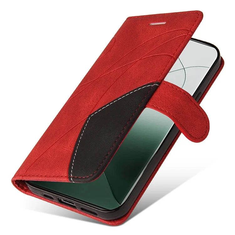 KT Leather Series-1 Phone Shell for Xiaomi 14 Pro Case Splicing PU Leather Shockproof Cover