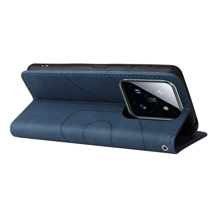 KT Leather Series-1 Phone Shell for Xiaomi 14 Pro Case Splicing PU Leather Shockproof Cover