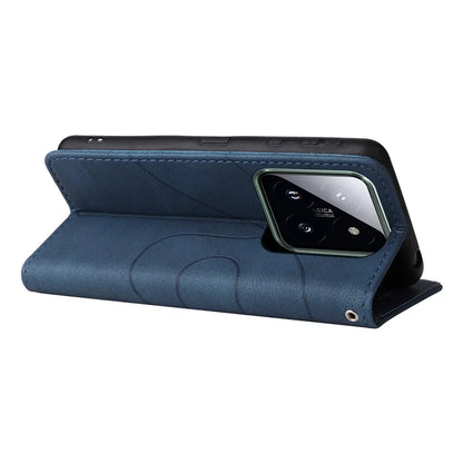 KT Leather Series-1 Phone Shell for Xiaomi 14 Pro Case Splicing PU Leather Shockproof Cover