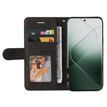 KT Leather Series-1 Phone Shell for Xiaomi 14 Pro Case Splicing PU Leather Shockproof Cover