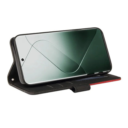 KT Leather Series-1 Phone Shell for Xiaomi 14 Pro Case Splicing PU Leather Shockproof Cover